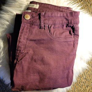Purple / Burgundy Refuge Jeans Size 4
